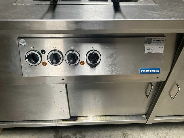 Metos - rvs - horeca-bakwand / kookunit (werktafel) - afbeelding 16 van  18