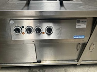 Metos - rvs - keuken / bakplaat / dubbele friteuse en opbergruimte - afbeelding 5 van  7