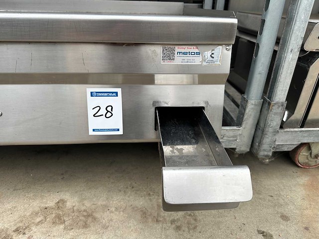 Metos - rvs opzet bakplaat glad - afbeelding 6 van  6
