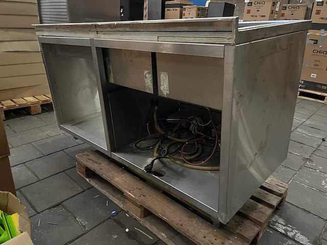 Metos - rvs werktafel met dubbele bain marie - afbeelding 6 van  6