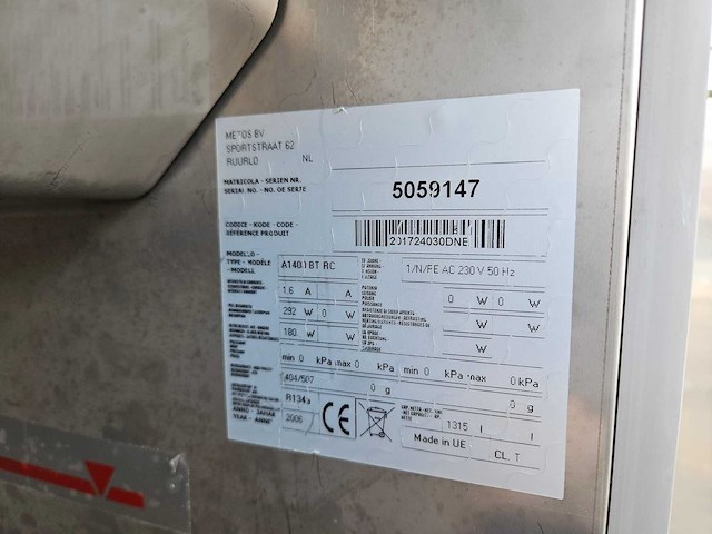 Metos - vriezer - afbeelding 6 van  6