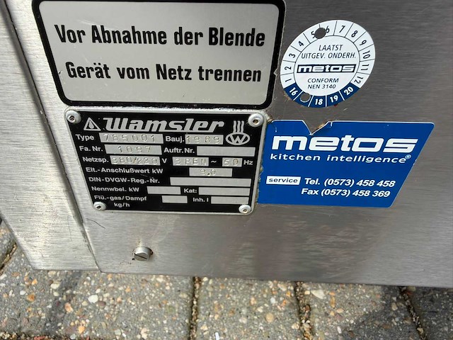 Metos - wamsler - braadslede - afbeelding 5 van  5