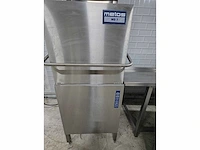 Metos by rhima - wd-7 - korvenvaatwasmachine compleet met rvs aan en afvoertafel - afbeelding 2 van  18