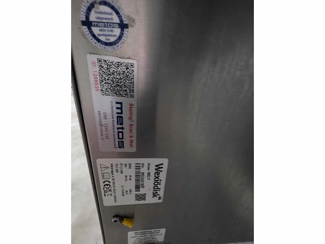 Metos by rhima - wd-7 - korvenvaatwasmachine compleet met rvs aan en afvoertafel - afbeelding 6 van  18