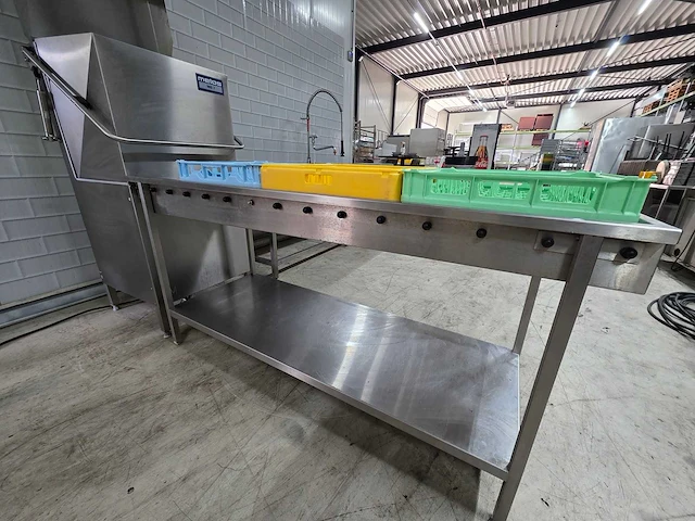 Metos by rhima - wd-7 - korvenvaatwasmachine compleet met rvs aan en afvoertafel - afbeelding 11 van  18
