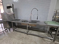 Metos by rhima - wd-7 - korvenvaatwasmachine compleet met rvs aan en afvoertafel - afbeelding 13 van  18