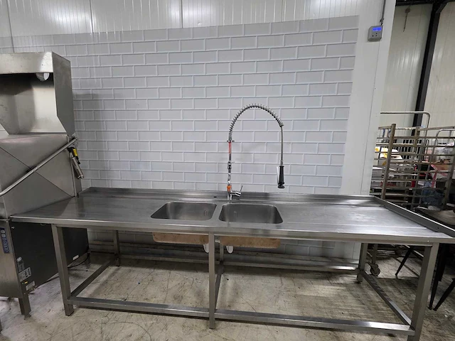 Metos by rhima - wd-7 - korvenvaatwasmachine compleet met rvs aan en afvoertafel - afbeelding 15 van  18
