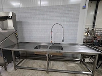 Metos by rhima - wd-7 - korvenvaatwasmachine compleet met rvs aan en afvoertafel - afbeelding 15 van  18