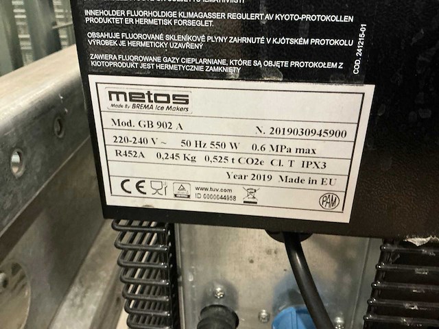 Metos gb902a ijsblokjesmachine - afbeelding 2 van  5
