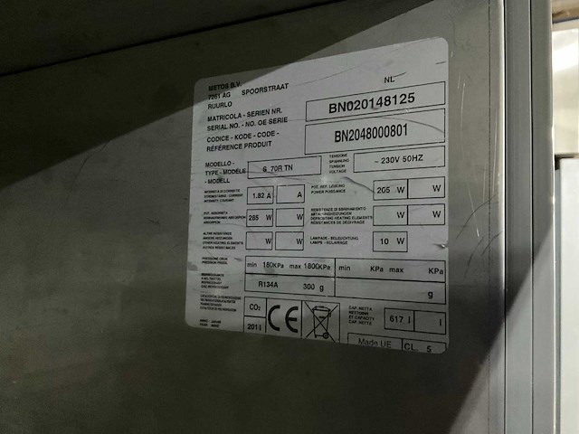 Metos s 70r tn rvs koelkast - afbeelding 6 van  6