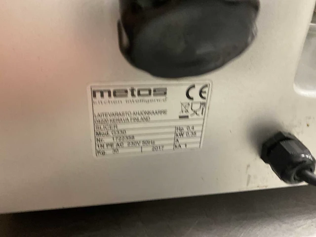 Metos snijmachine - afbeelding 4 van  4