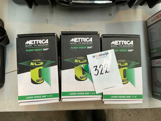 Metrica flash green 360° bouwlaser (3x) - afbeelding 1 van  2