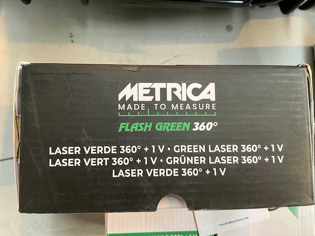 Metrica flash green 360° bouwlaser (3x) - afbeelding 2 van  2