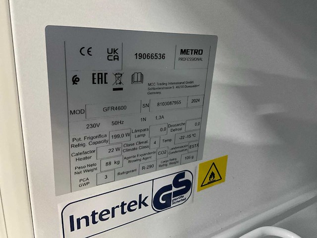 Metro - gfr 4600 - vriezers - afbeelding 11 van  11