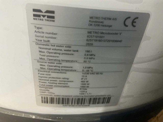 Metro - microbooster v 190 6257191601 - circulator - afbeelding 1 van  7