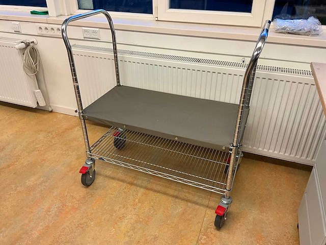 Metro erecta draadgaas magazijnkar (4x) - afbeelding 1 van  4
