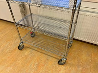 Metro erecta draadgaas verrijdbare stelling (8x) - afbeelding 4 van  4