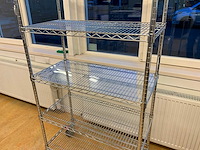 Metro erecta draadgaas verrijdbare stelling - afbeelding 3 van  4