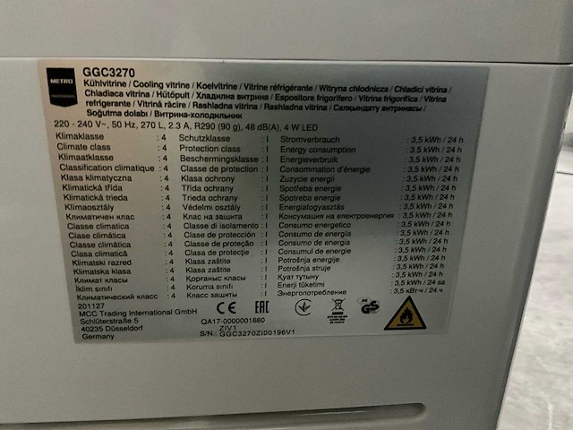 Metro gbc3279 gebaksvitrine - afbeelding 5 van  5