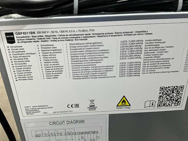 Metro gbf 4511 bn blastchiller - afbeelding 2 van  10