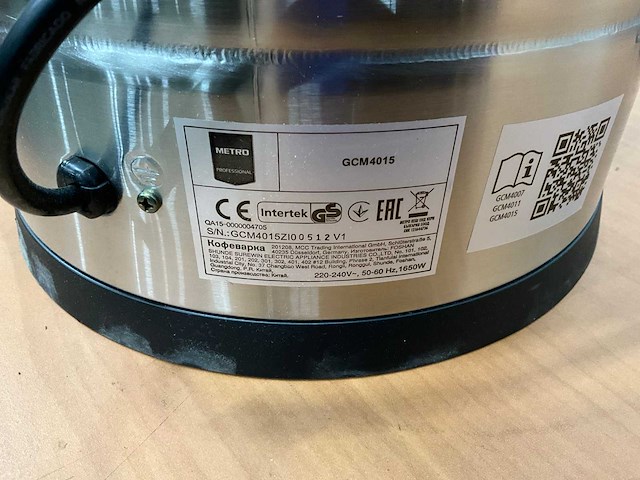 Metro gcm 4015 koffiemachine - afbeelding 6 van  8