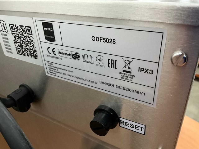 Metro gdf 5028 dubbele friteuse - afbeelding 11 van  11