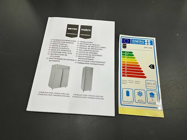 Metro gfr 2700 rvs vrieskast - afbeelding 9 van  9
