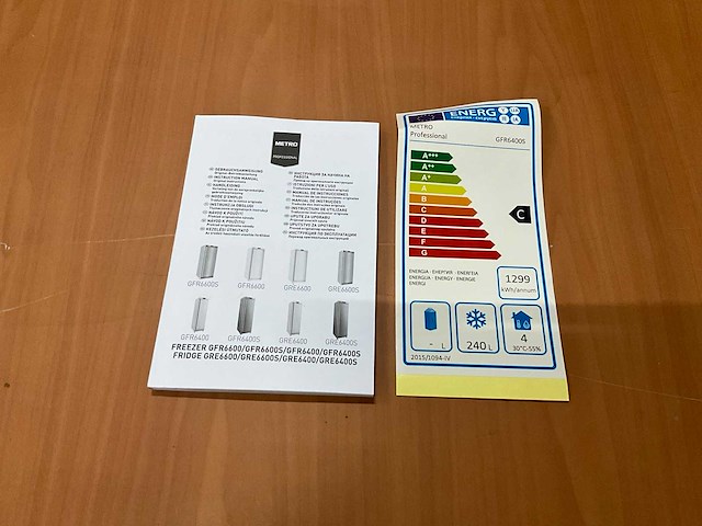Metro gfr 6400 s rvs vrieskast - afbeelding 9 van  9
