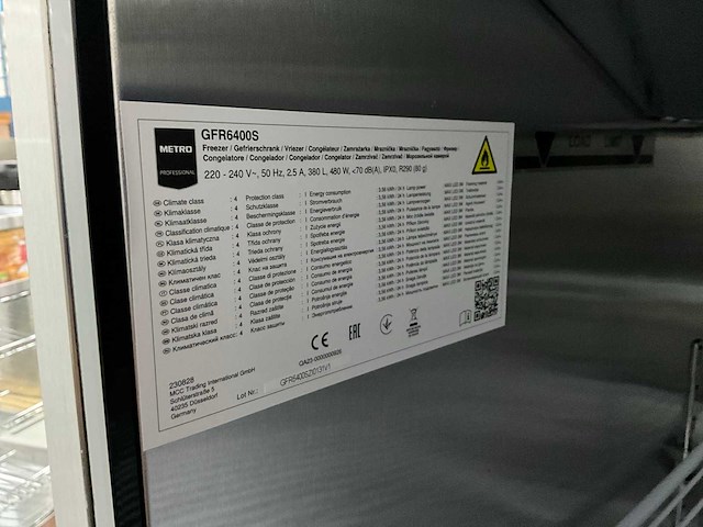 Metro gfr 6400s rvs vrieskast - afbeelding 8 van  8