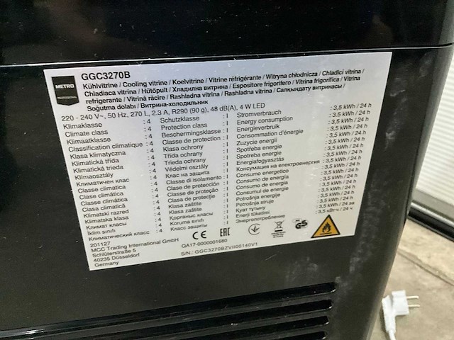 Metro ggc 3270 b mobiele gebaksvitrine - afbeelding 9 van  9