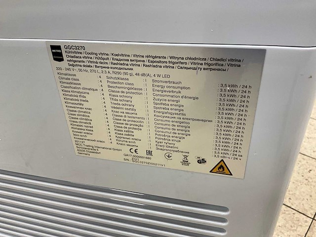 Metro ggc 3270 mobiele gebaksvitrine - afbeelding 2 van  10