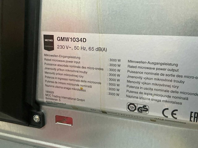 Metro gmw1034d magnetron - afbeelding 3 van  3