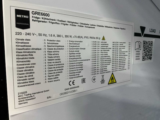 Metro gre 6600 koelkast - afbeelding 9 van  9