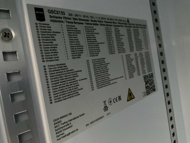 Metro gsc 2133 glasdeur koelkast - afbeelding 6 van  6