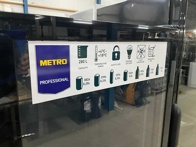 Metro gsc 4280 glasdeur koelkast - afbeelding 6 van  8