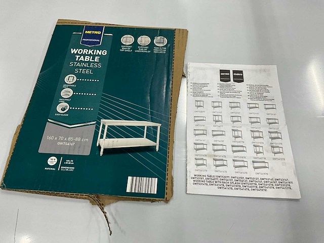 Metro gwts4167 rvs werktafel - afbeelding 6 van  6