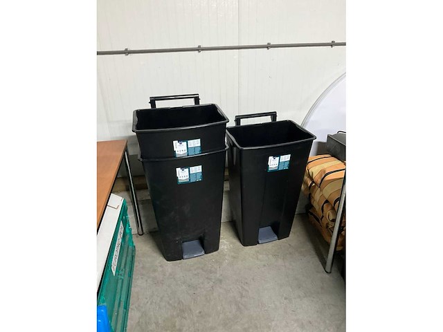 Metro pedal bin afvalemmers (3x) - afbeelding 6 van  6
