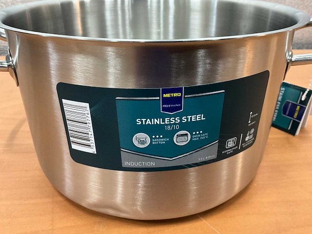 Metro rvs pan - afbeelding 5 van  5