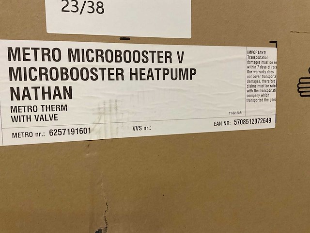 Metro therm microbooster v warmtepompboiler - afbeelding 5 van  5