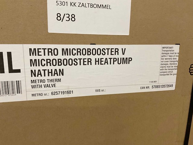 Metro therm microbooster v warmtepompboiler - afbeelding 5 van  5