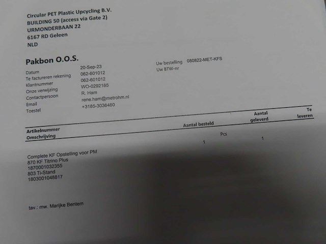Metrohm - 870 kf titrino plus - titrator - afbeelding 2 van  14