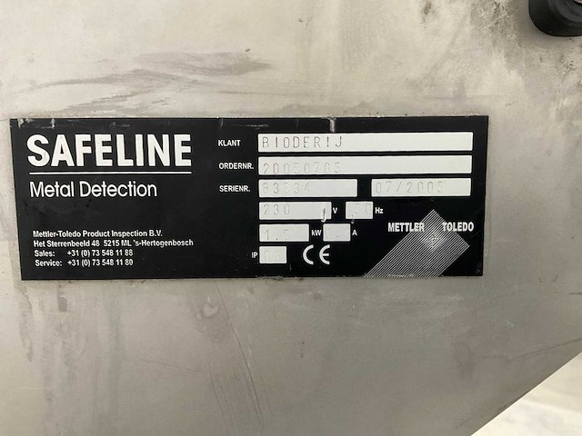 Mettler - toledo safeline - metaal detector machine mobiel - afbeelding 3 van  12