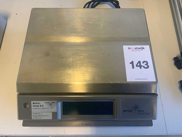 Mettler pm34 deltarange weegschaal - afbeelding 2 van  2