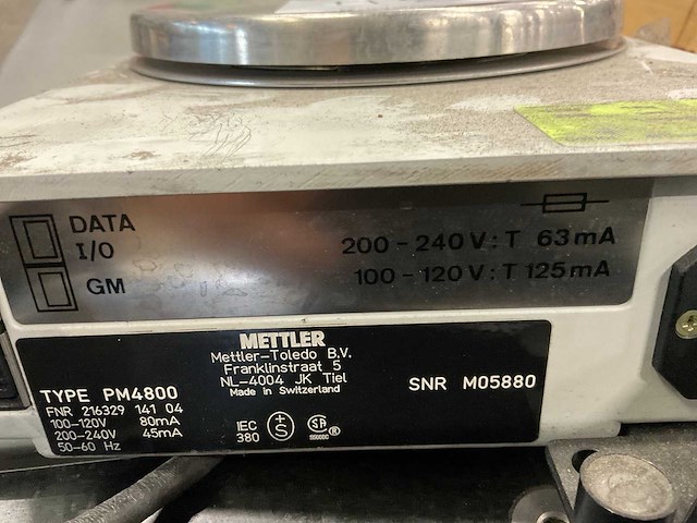 Mettler pm4800 precisieweegschaal - afbeelding 4 van  4