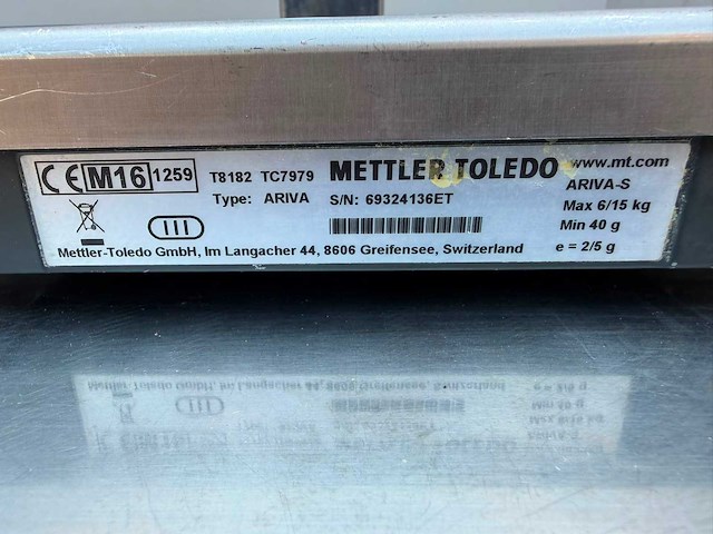 Mettler toledo - ariva - weegschaal - afbeelding 4 van  4