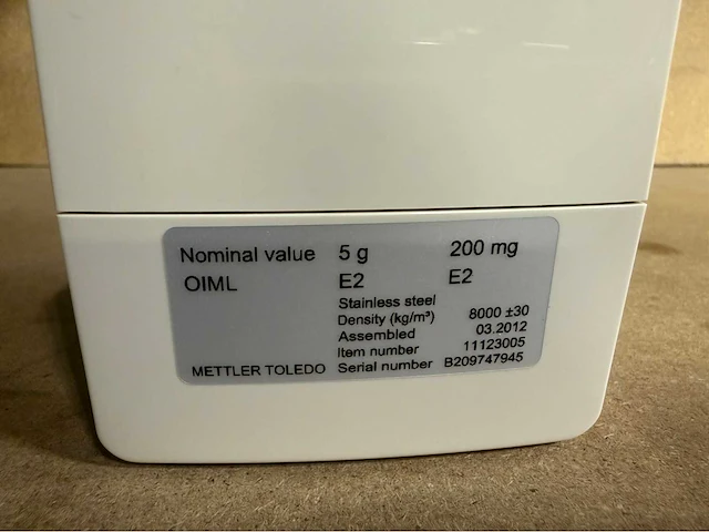 Mettler toledo carepac s kalibratie set - afbeelding 5 van  5