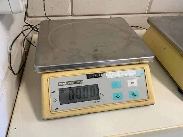 Mettler toledo gm15k digitale weegschaal (2x) - afbeelding 1 van  4
