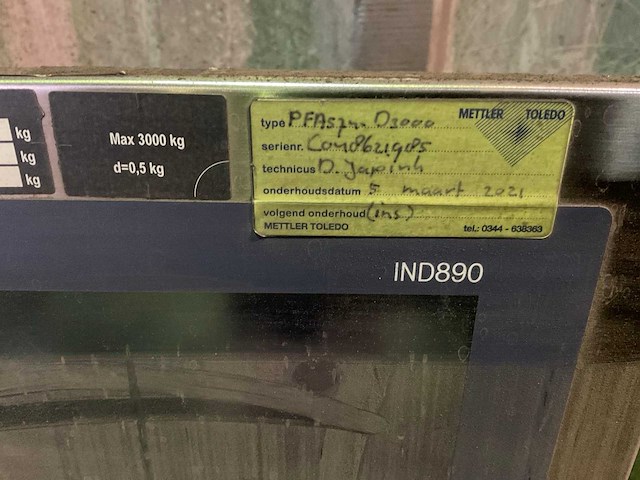 Mettler toledo ind890 weegschaal - afbeelding 10 van  12