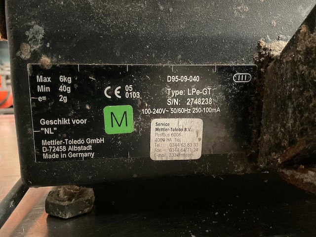 Mettler toledo lpe-gt weeg- / kassasysteem - afbeelding 5 van  5