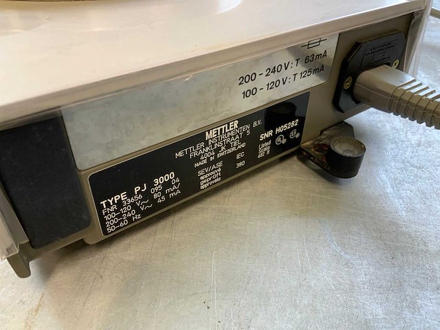 Mettler toledo pj3000 digitale weegschaal - afbeelding 7 van  7